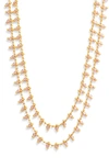 Madewell Beadlink Choker Necklace In Wisteria Dove