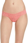 Hanky Panky Low Rise Thong In Peachy Keen