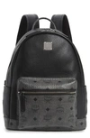 MCM Small Leather & Visetos Canvas Backpack,MWK9AXL75