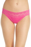 Natori Bliss Perfection Thong In Juicy Raspberry