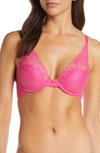 Natori Cherry Blossom Convertible Underwire Bra In Juicy Raspberry