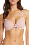 Natori Rose Dream Custom Coverage Underwire Bra In Pink Champagne/ Lead