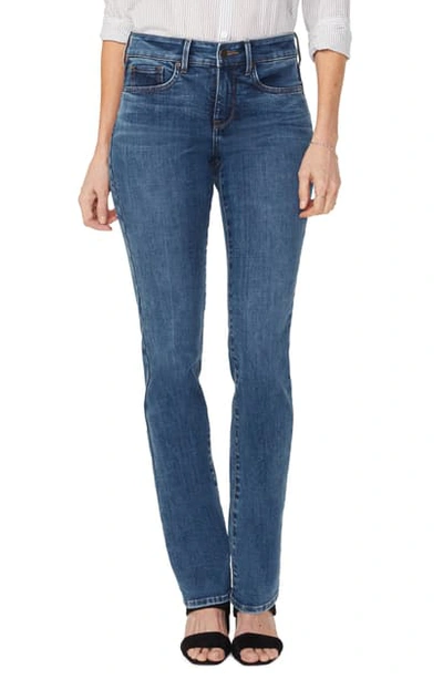 Nydj Petites Marilyn Straight-leg Jeans In Lombard In Foundry