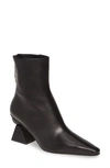 Yuul Yie 70mm Amoeba Leather Ankle Boots In Black