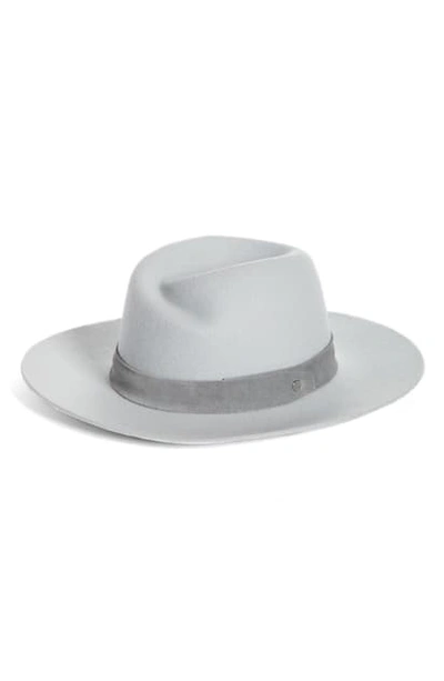 Rag & Bone Zoe Wool Fedora In Light Grey