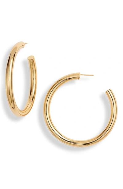 Argento Vivo Large Chunky Hoop Earrings In Gold
