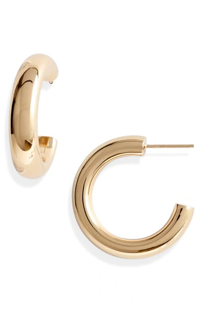 Argento Vivo Medium Chunky Hoop Earrings In Gold