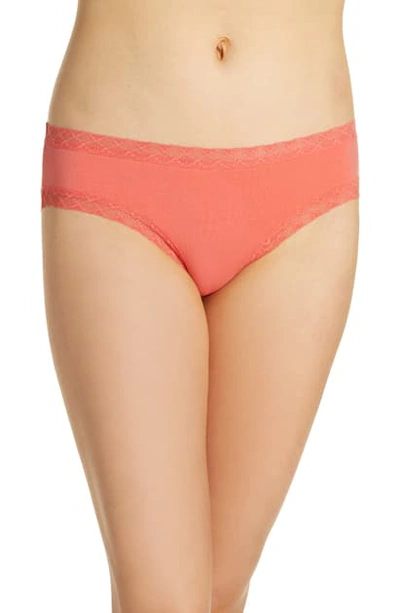 Natori Bliss Cotton Girl Briefs In Sunkist