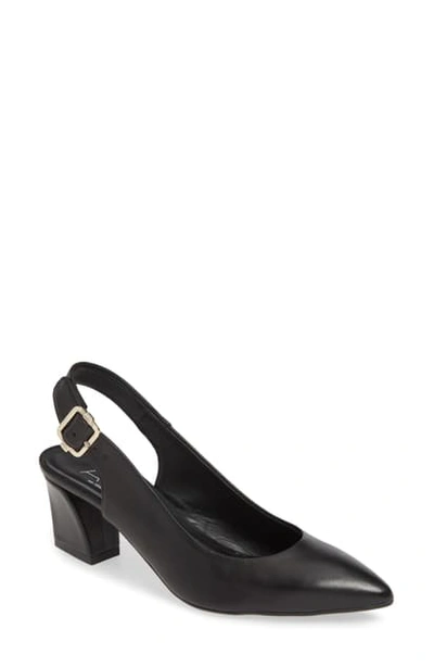 Agl Attilio Giusti Leombruni Slingback Pump In Black Leather