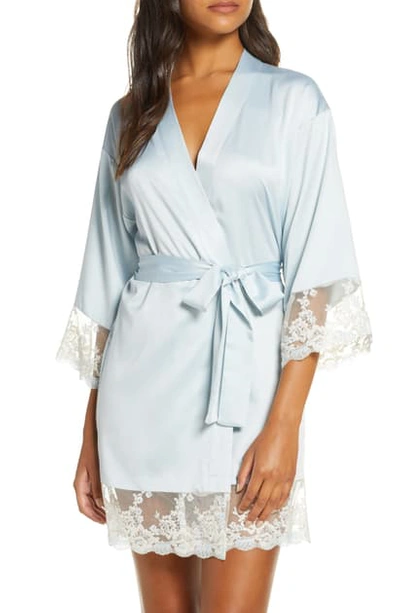 Flora Nikrooz Rosa Satin Robe In Ice Flow