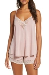 Flora Nikrooz Floretta Cami & Shorts Pajama Set In Mauve