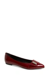 Agl Attilio Giusti Leombruni Pointy Toe Flat In Chianti Glammy