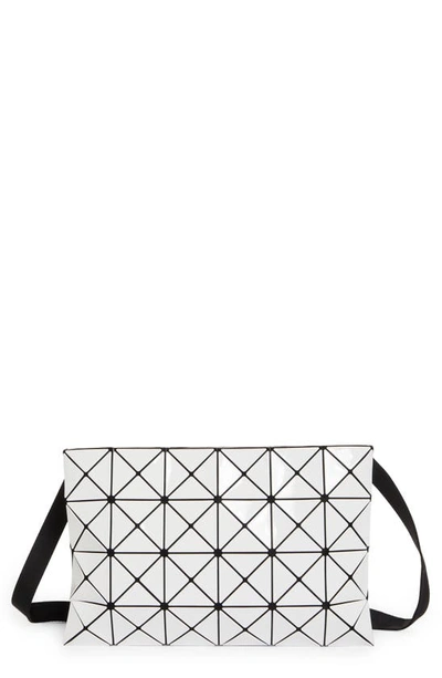 Bao Bao Issey Miyake Lucent Matte Geometric Shoulder Bag In White