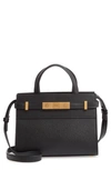 Saint Laurent Nano Manhattan Calfskin Crossbody Bag In Black