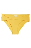 Robin Piccone Ava Twist Hipster Bikini Bottoms In Dandelion