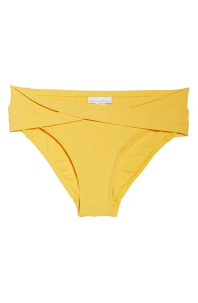 Robin Piccone Ava Twist Hipster Bikini Bottoms In Dandelion