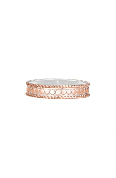 Anna Beck Stacking Ring In Rose Gold