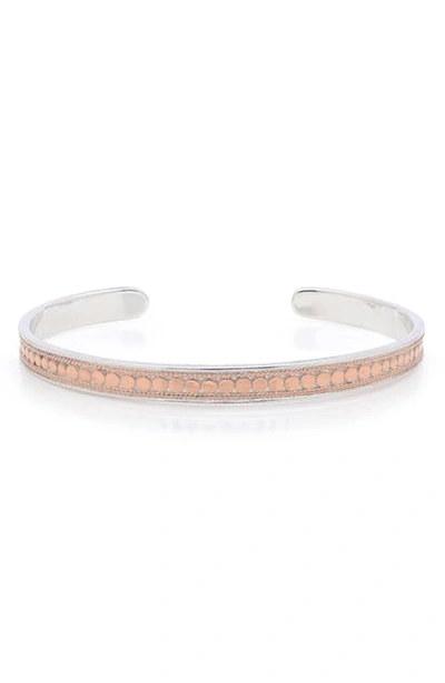 Anna Beck Skinny Cuff Bracelet In Rose Gold