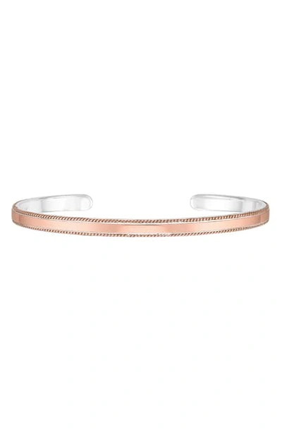 Anna Beck Smooth Skinny Cuff In Rose Gold