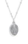 ARGENTO VIVO BLESSED MOTHER PENDANT NECKLACE,811514S