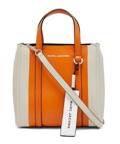 Marc Jacobs The Mini Tag Tote Bag In Kumquat Multi