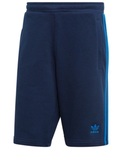 Adidas Originals Adidas Men's Originals Adicolor 3-stripe Shorts In Navy/bluebird