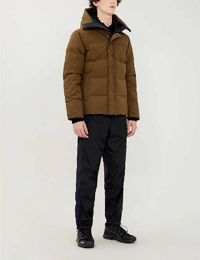 Canada Goose Macmillan Quilted Shell-down Hooded Parka In Military Green