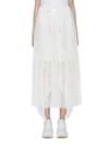 SACAI Lace panel pleated handkerchief skirt