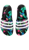 Adidas Originals 'adilette' Slide Sandal In Black & White