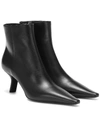 PRADA LEATHER ANKLE BOOTS,P00412439