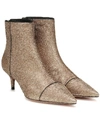 ALEXANDRE BIRMAN KITTIE 50 LAMÉ ANKLE BOOTS,P00415163