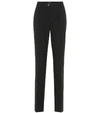 DOLCE & GABBANA HIGH-RISE STRAIGHT WOOL-CRÊPE trousers,P00401049