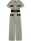 GUCCI PRINCE OF WALES WOOL JUMPSUIT