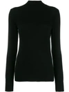 Alberta Ferretti Roll Neck Jumper In Black