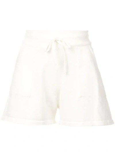 Alexandra Golovanoff Drawstring Shorts In White