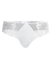 Simone Perele Saga Floral Lace Thong In White