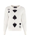 BOUTIQUE MOSCHINO WOOL AND CASHMERE PULLOVER,11008103
