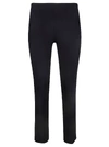 Veronica Beard Zip Back Scuba Trousers In Navy