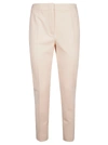 Max Mara Pegno Straight High-rise Stretch-jersey Trousers In Pink