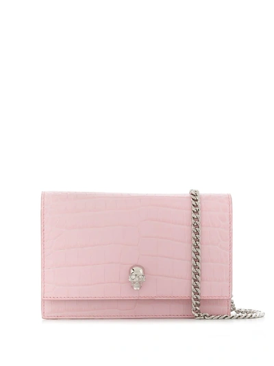 Alexander Mcqueen Skull Crossbody Bag In Pink