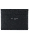 SAINT LAURENT LOGO-STAMP GRAINED-LEATHER CARDHOLDER,375946BTY0N12162019