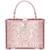 DOLCE & GABBANA DOLCE AND GABBANA PINK CINDERELLA PLEXIGLASS BOX BAG