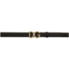 DOLCE & GABBANA DOLCE AND GABBANA BLACK SMALL LOGO BELT