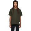 THOM BROWNE THOM BROWNE GREEN RELAXED FIT T-SHIRT