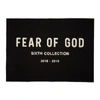 FEAR OF GOD FEAR OF GOD BLACK EMBROIDERED THROW BLANKET