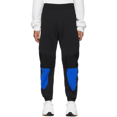 Bottega Veneta Techno-knit Biker Trousers In 8922-blkblu