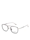 MATSUDA SILVER-TONE TITANIUM EYEGLASSES