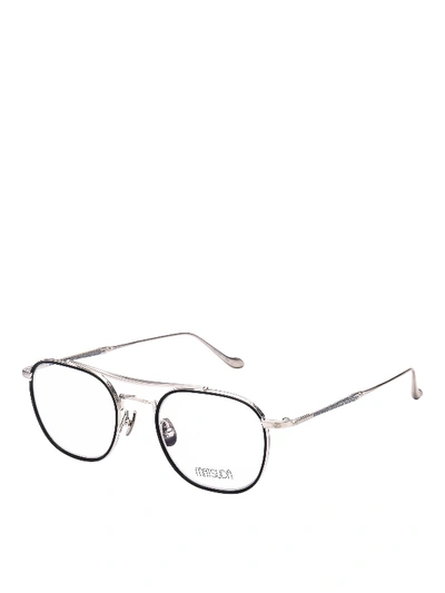 Matsuda Silver-tone Titanium Eyeglasses