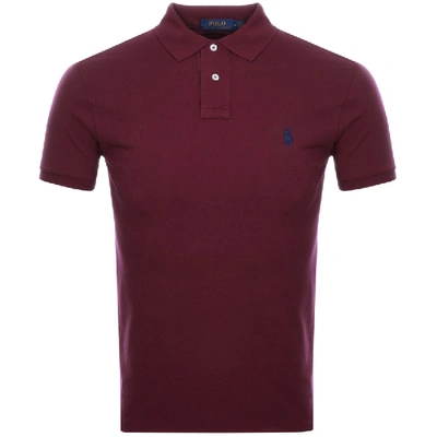 Polo Ralph Lauren Slim-fit Cotton-piqué Polo Shirt In Red