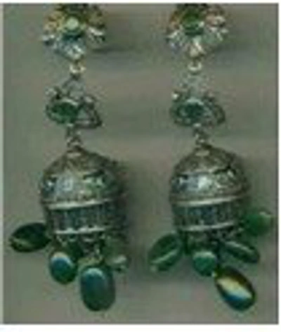 Amrapali Multi Stone Drop Earrings In Blue